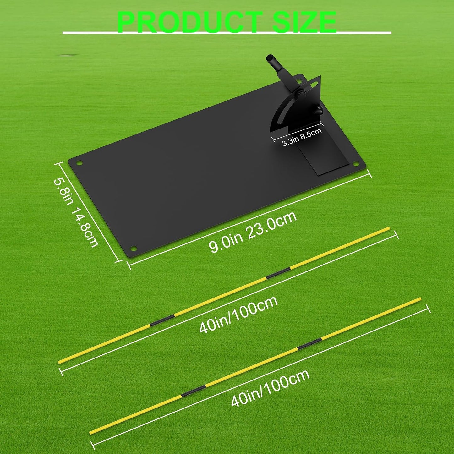 Golf Alignment Sticks - Golf Sticks Alignment Aid Golf Alignment Rods for Aiming, Putting, Full Swing Trainer, Posture Corrector Golf Training Aid with Clear Tube Case