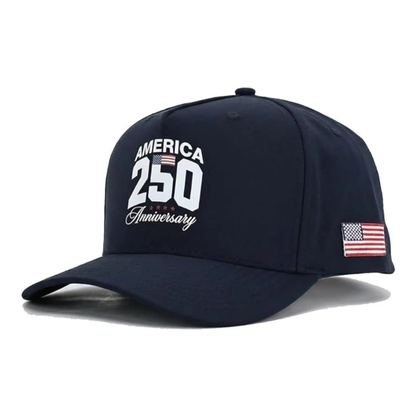 Curves & Clubs Patriotic White American Flag Polyester Snapback Hat - Adjustable 1-Size-Fits-All Cap, High-Quality Sports & Outdoor Accessory, Father'S Day Gifts for Men, Men'S Golf Accessories, Men'S Accessories
