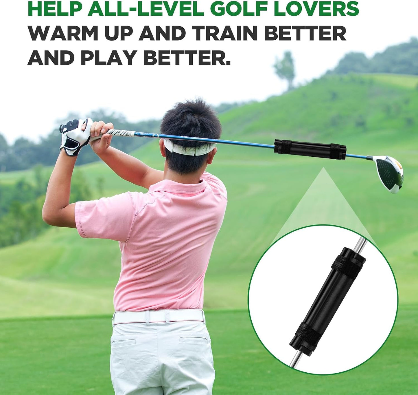 Golf Club Weights Golf Swing Weights for Practice and Warm up Swing Trainer Rings with 2 Pcs Weighted Donut Accessory Equipment Tool for Clubs