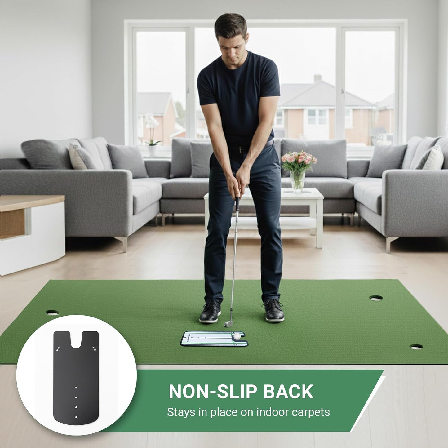 Golf Putting Mirror - Alignment Training Aid for Indoor & Outdoor Practice