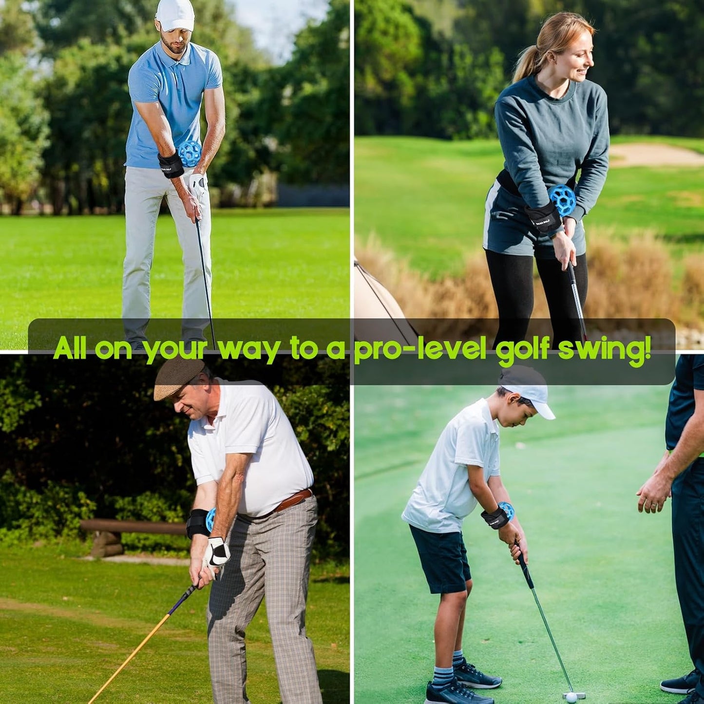 Golf Swing Trainer Ball, Golf Training Aid, Golf Practice Equipment, Smart Ball Posture Corrector, Wrist Trainer for Golfer Beginner