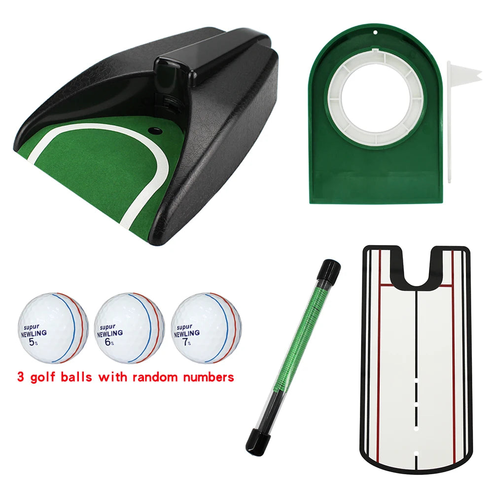 Golf Ball Return Exerciser Golf Ball Kick Back Automatic Return Putting Cup Device Practice Training Aids Drop Shipping