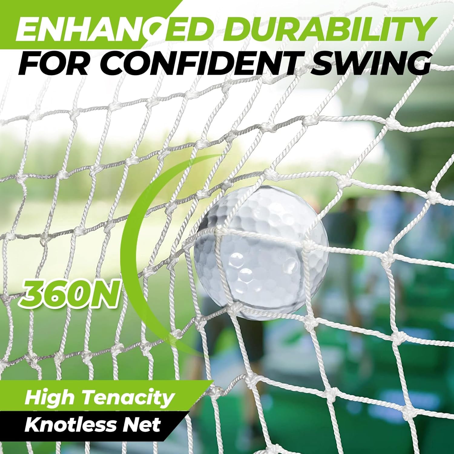 10X7Ft All in 1 Golf Practice Net & 5X5Ft Golf Hitting Mats Practice with 10 Golf Balls, 9 Golf Tees, Golf Hitting Training Aids for Backyard Driving Chipping Indoor Outdoor Training