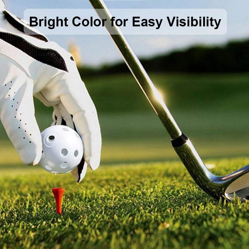 Practice Golf Balls for Backyard, Plastic Golf Training Balls 5 Inch Indoor Golf Balls for Driving Range, Swing Training, Indoor Golf Simulators, Outdoor and Home Use