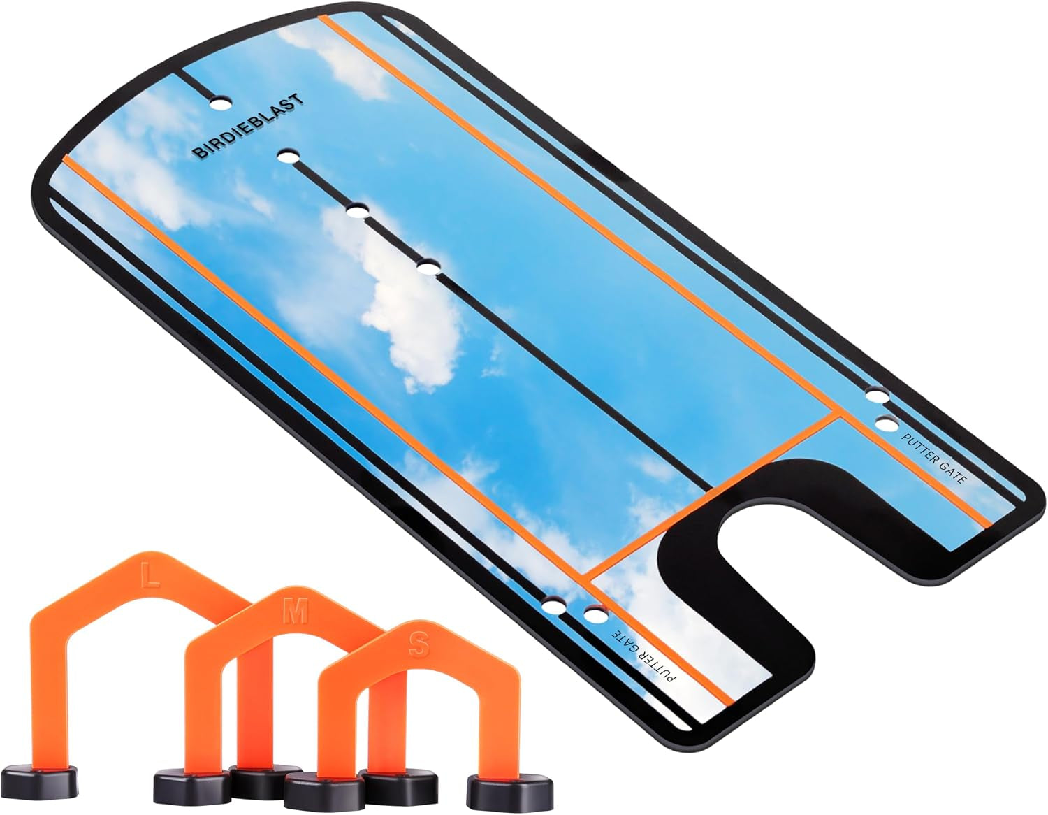 Golf Putting Mirror, Putting Mirror Training Aid for Golf with Putter Line,Golf Training Putters for Beginners