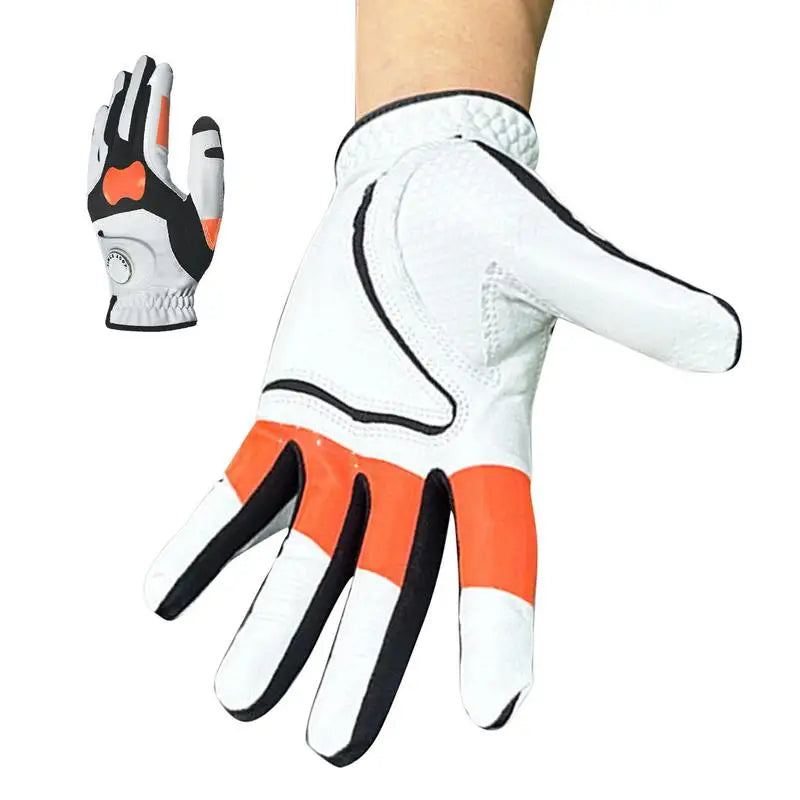 Golf Grip Positioning Gloves Reduce Hooks Ball Correct Chip Shots and Improve Grip Strength Golf Training Aid Left Hand Glove