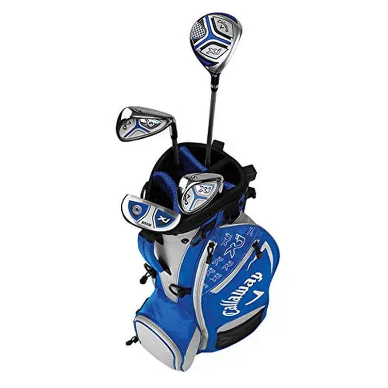 Callaway Golf Xj Junior Golf Set, Level 2, 6 Piece Set, Left Hand, Blue