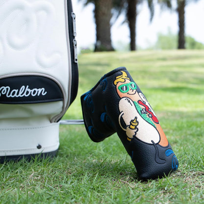 Putter Covers Hotdog Mallet Putter Headcover Blade Putter Covers Leather Golf Headcover with Magnetic Golf Club Cover for All Brand