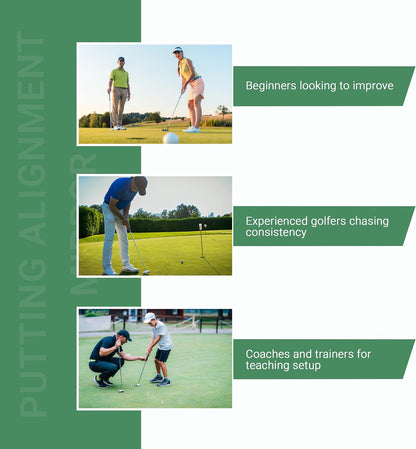 Golf Putting Mirror - Alignment Training Aid for Indoor & Outdoor Practice