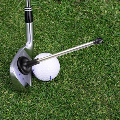 Magnetic Golf Club Alignment Stick Golf Cutter Direction Indicator Lie Angle Correct Golf Swing Aim Angle Tool (Black)