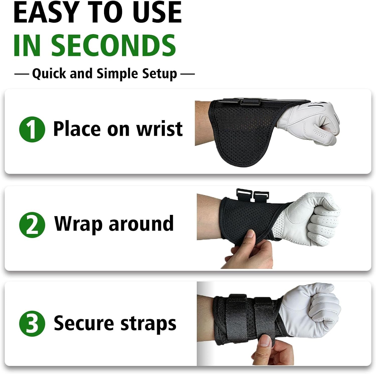 Golf Training Aid Set, Included Golf Wrist Trainer and Arm Connection Band | Classic Design, Fit for Beginner Golf Training
