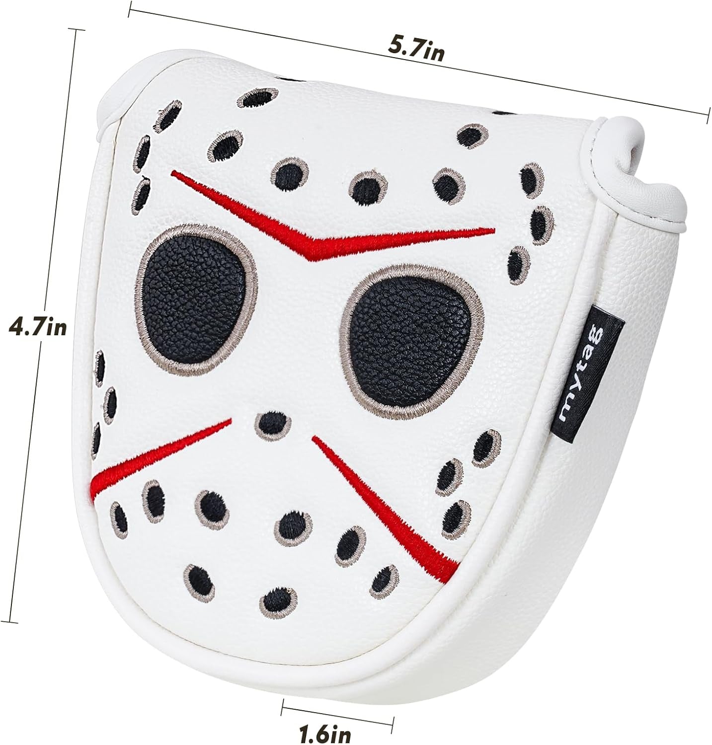Putter Covers Hockey Goalie Mask, Mallet Putter Cover Blade Putter Cover Strong Magnetic Putter Headcover
