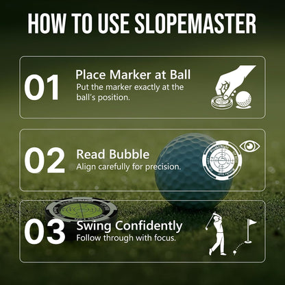 Golf Ball Marker with Bubble Level for Putting Green – Golf Accessories for Men, Putting Alignment Aid & Golf Ball Markers Gifts, Premium Training Tool | Smartlevel Upgrade