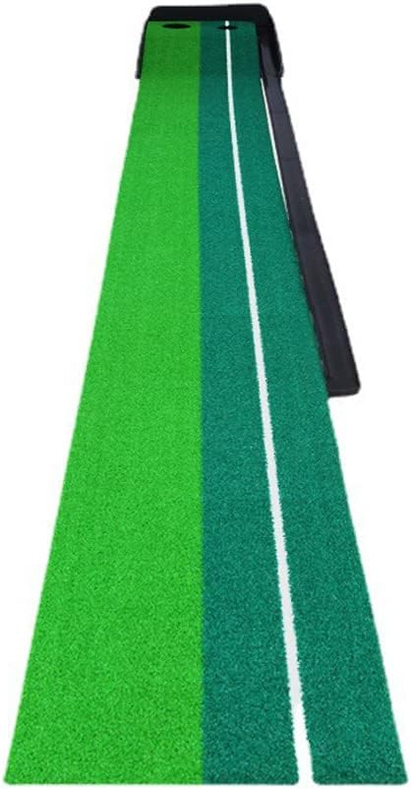 Indoor Golf Putting Green Golf Training Putting Mat Tracks with Auto Ball Return