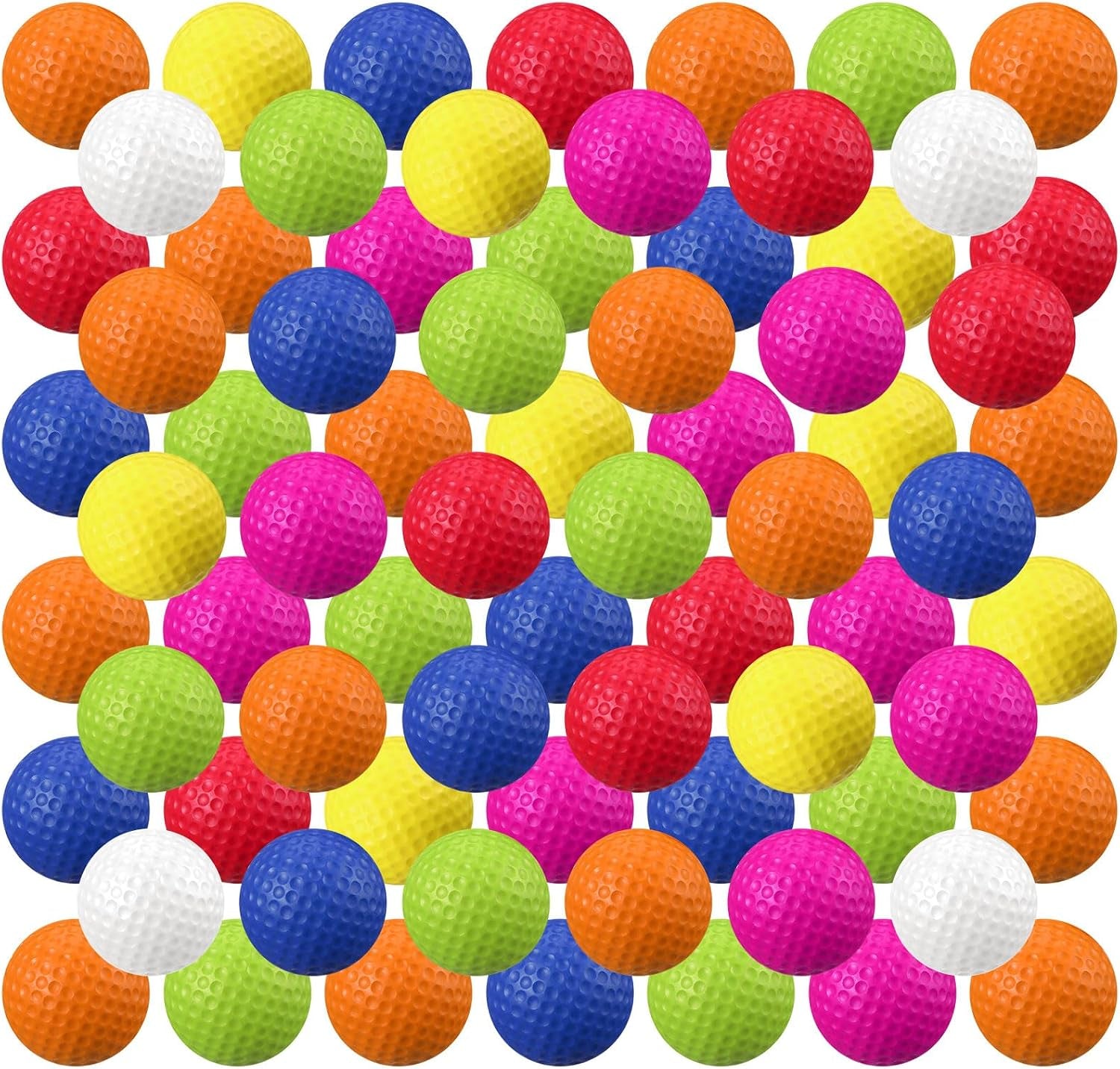 80 Pcs Foam Golf Balls Practice Balls Realistic Feel and Flight Sport Training for Indoor or Outdoor Backyard Golf Training