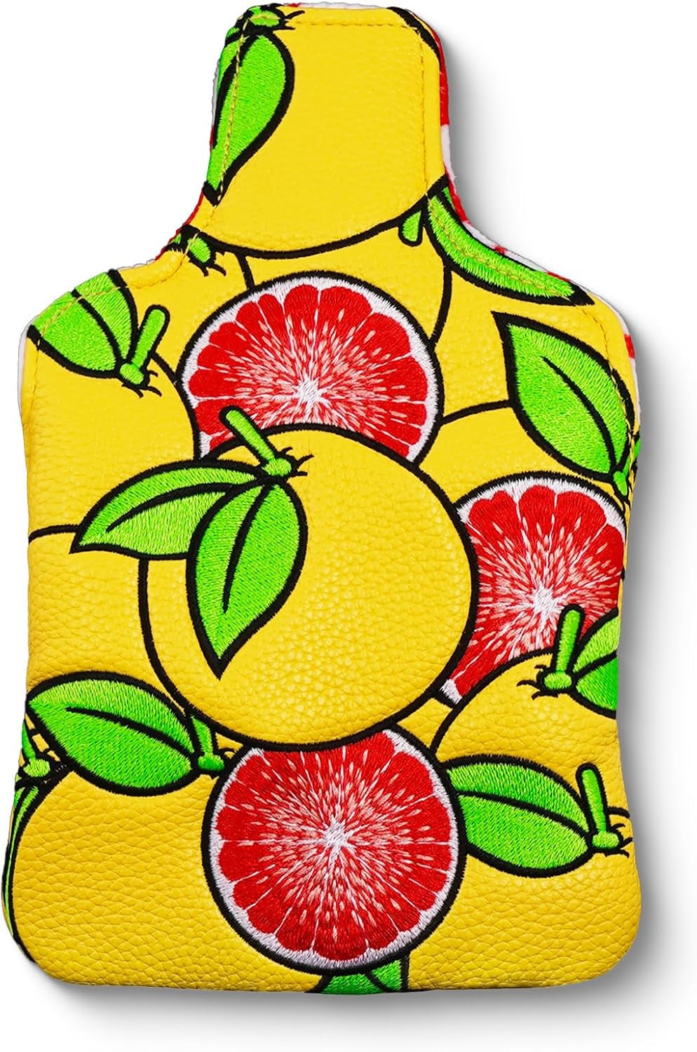 Mallet Putter Cover Grapefruit Strong Magnetic Square Putter Headcover for Taylormade Spider Bettinardi Putters