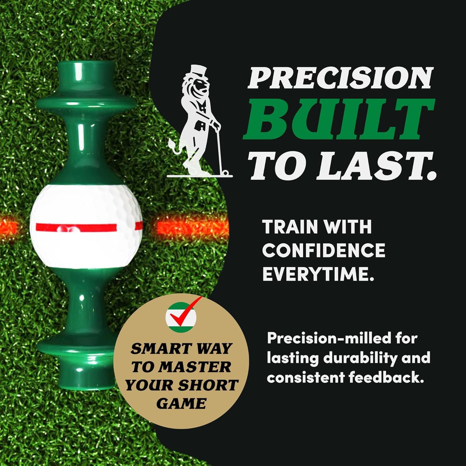 Putting Trainer – Alignment Gate That Reveals Push, Pull & Face Angle, Indoor Outdoor Golf Training Aid for Start Line & Roll Consistency, Right- or Left-Handed, Smart Golf Gift