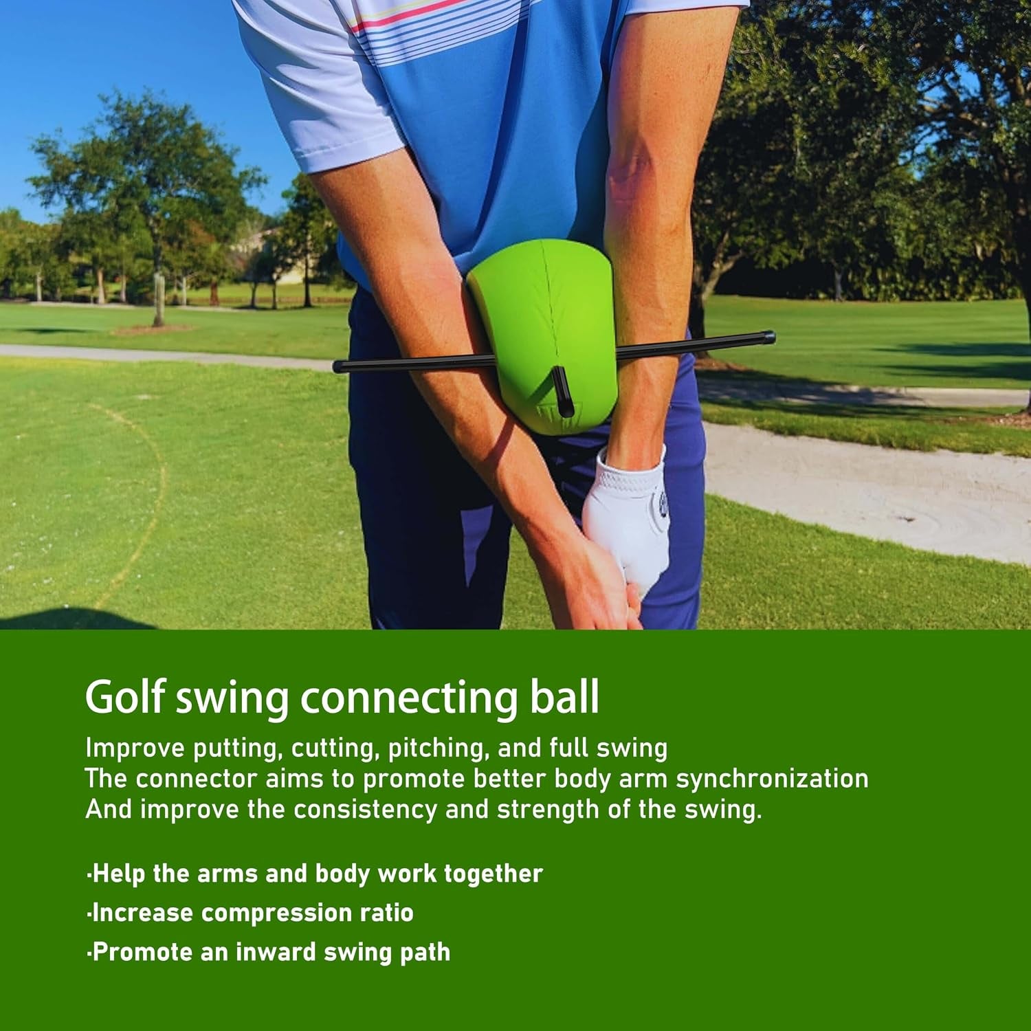 Golf Training Aids, Connector Golf Training Aids, Help Train the Correct Swing Action and Arm Structure. the Golf Swing Trainer Is Suitable for All Levels of Golfers