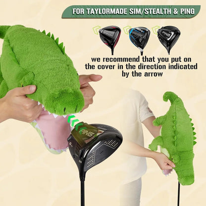 Funny Golf Headcover, Animals Plush Driver Headcover, Golf Club Head Covers Gift for Men Women