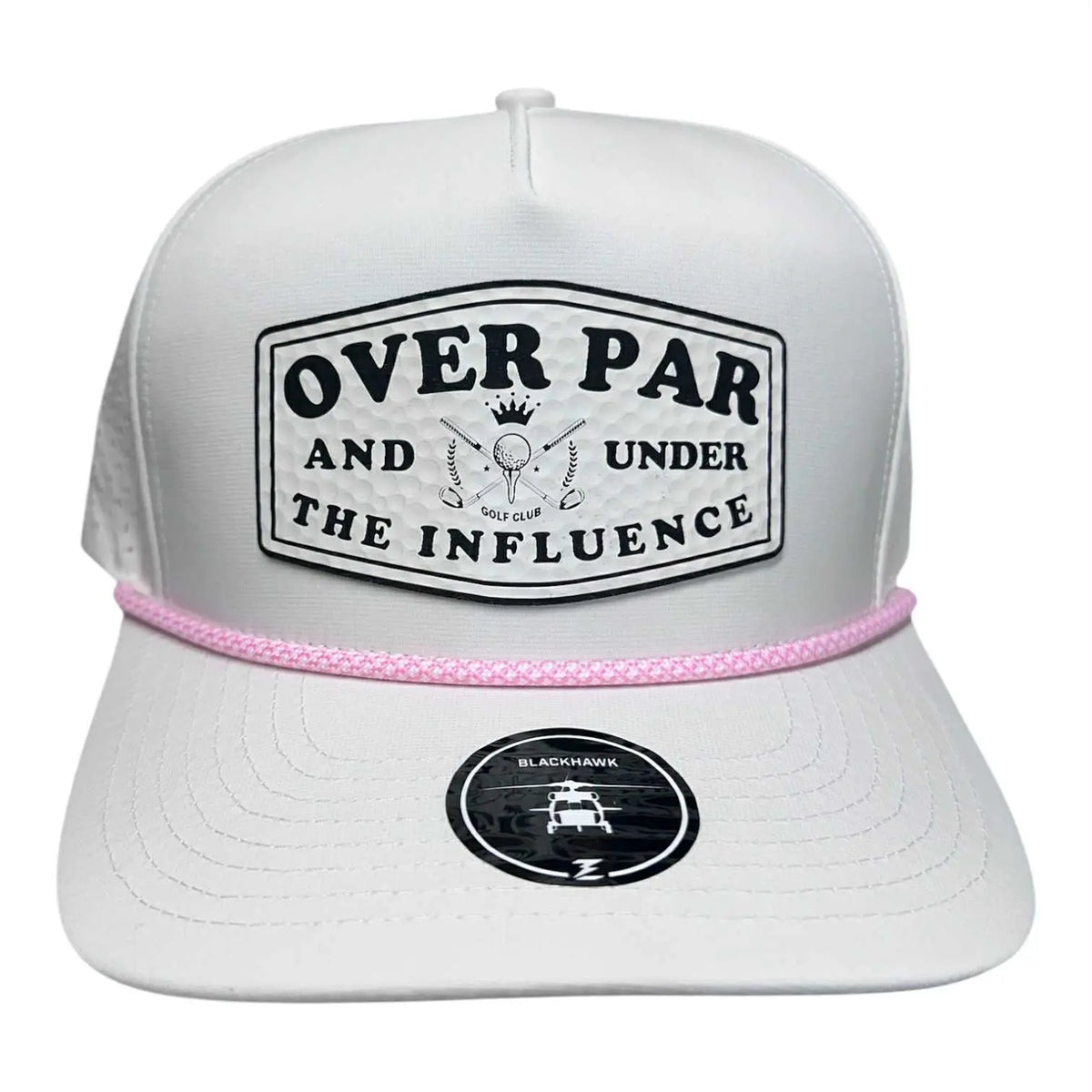Over Par and under the Influence Performance Golf Hat - Funny Golf Cap, Adjustable & Stylish Premium Golf Hats