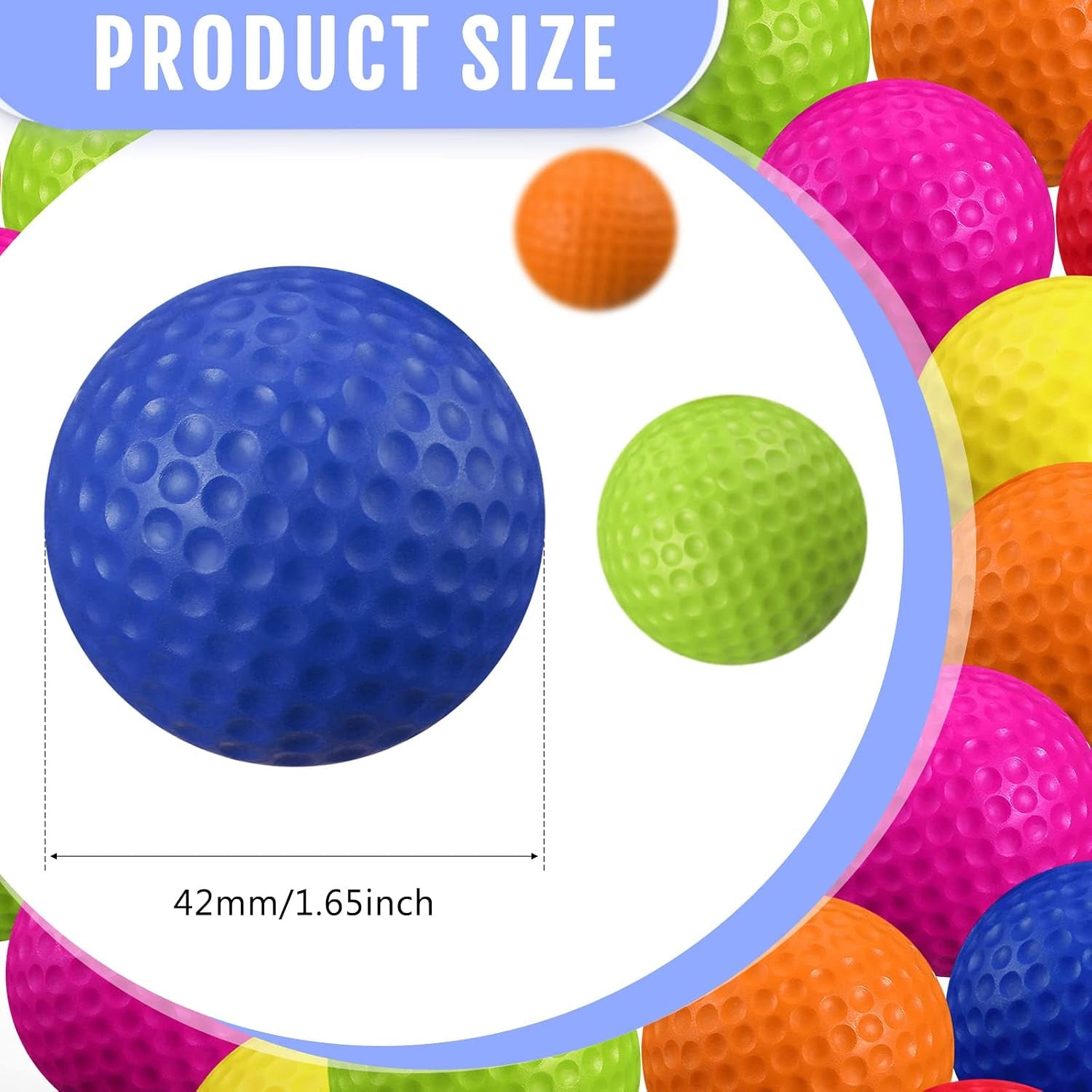 80 Pcs Foam Golf Balls Practice Balls Realistic Feel and Flight Sport Training for Indoor or Outdoor Backyard Golf Training