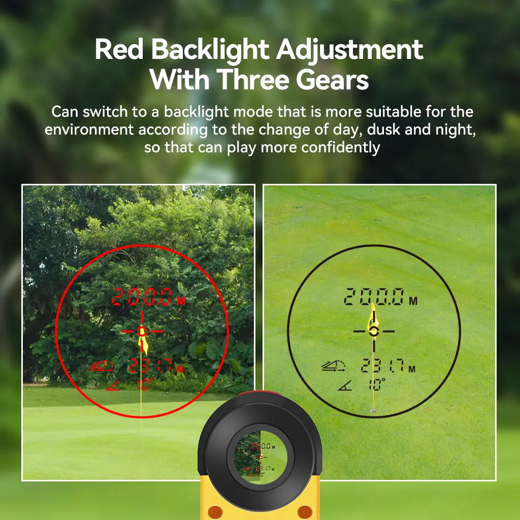 Mileseey Premium Compact Golf Rangefinder - Golf Supply with Dual LCD Display for Golfers, Supplemental Golf Accessories