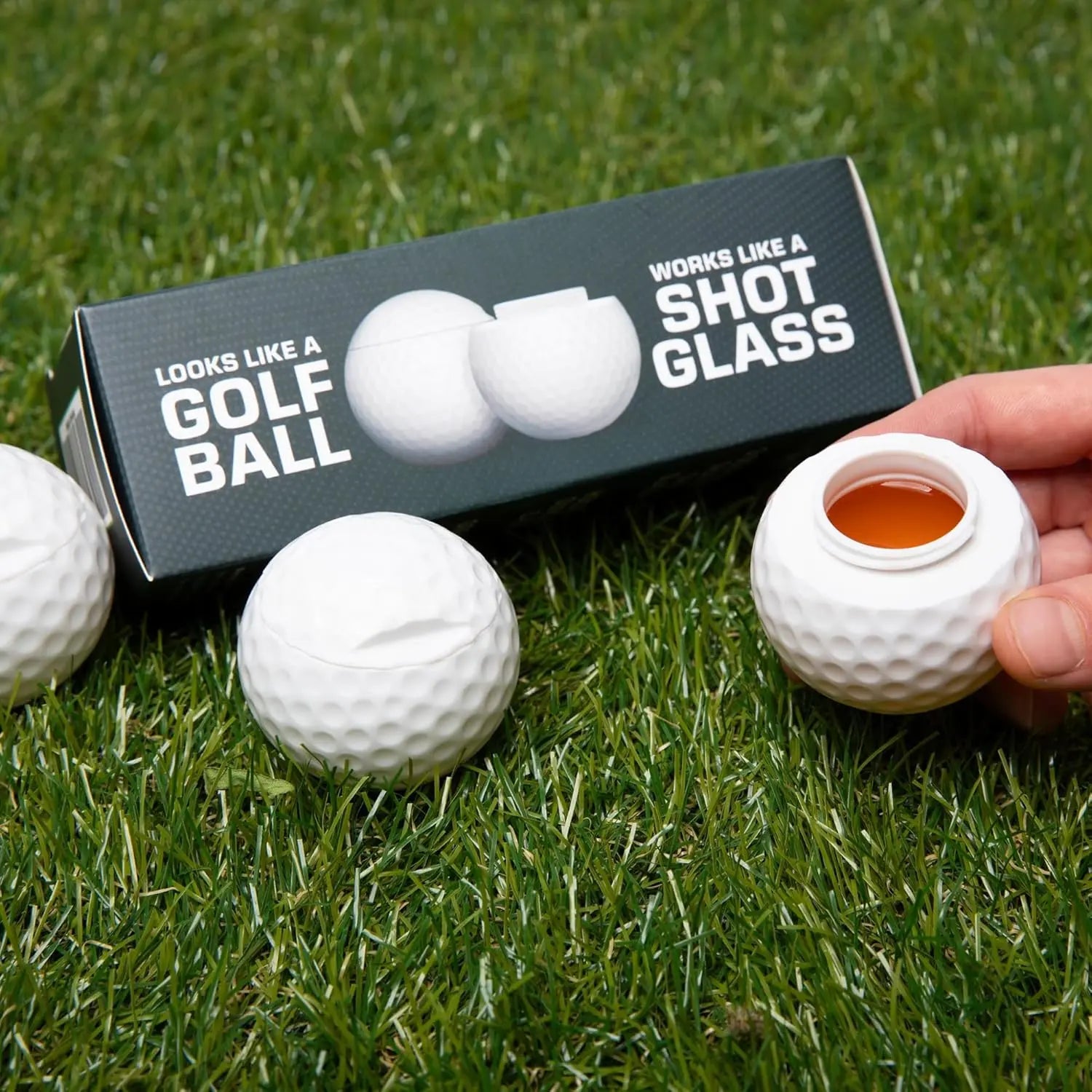 Golf Ball, Gifts for Golfers Men, Fun Novelty Drinking Cups for Golf Parties,Easy to Clean (White)