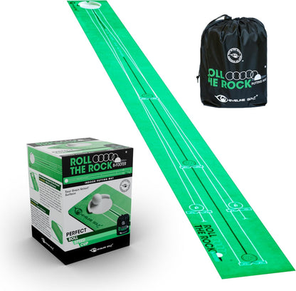 Roll the Rock Putting Mat and Groove plus Mirror Bundle