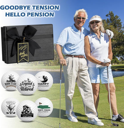 Retirement Golf Balls Gift for Men | with Tees and Gift Box, for Dad Coworkers Golfers Husband, Funny Retired 2026
