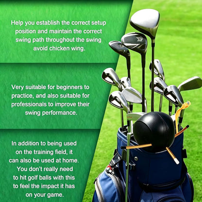The Connector Golf Training Aid - 2 Pcs Golf Swing Trainer Aid for Posture Correction Practice, Suitable for Golfers of All Levels Looking (The Connector Golf Training Aid) (2)