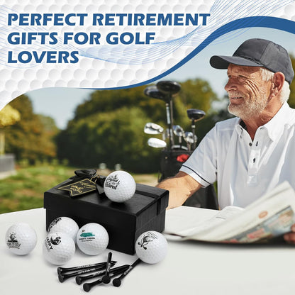Retirement Golf Balls Gift for Men | with Tees and Gift Box, for Dad Coworkers Golfers Husband, Funny Retired 2026