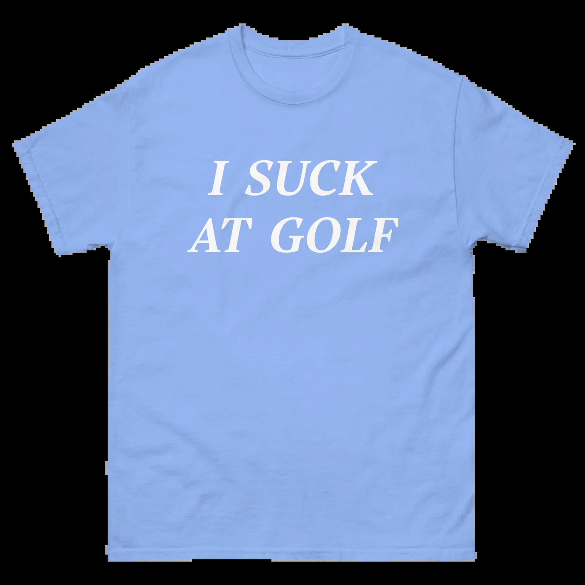 I SUCK at GOLF Short Sleeve T-Shirt - Funny Golf Shirt, Soft Cotton Fabric, Casual Sports Apparel