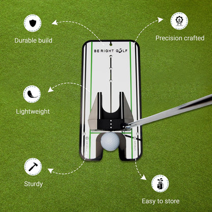 Golf Putting Mirror - Alignment Training Aid for Indoor & Outdoor Practice