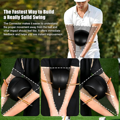 The Connector Golf Training Aid - 2 Pcs Golf Swing Trainer Aid for Posture Correction Practice, Suitable for Golfers of All Levels Looking (The Connector Golf Training Aid) (2)