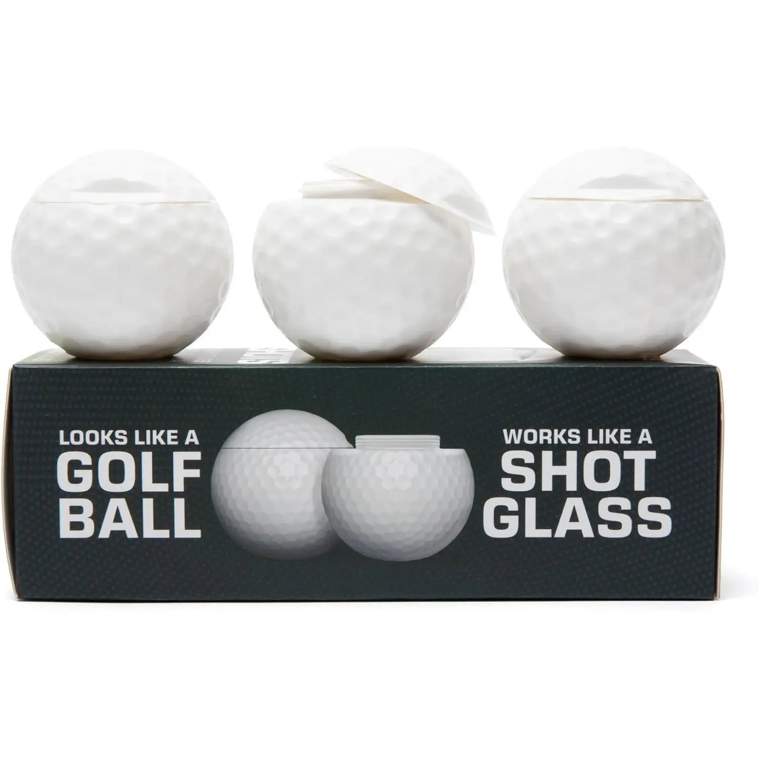 Golf Ball, Gifts for Golfers Men, Fun Novelty Drinking Cups for Golf Parties,Easy to Clean (White)