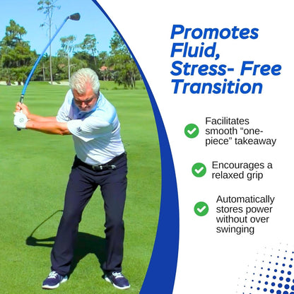 XL 7 Iron Swing Trainer for Taller Men – Longer, Flexible Shaft Designed for Height & Strength | Groove Tempo, Lag & Timing | Build a Whippy, Powerful Swing for Better Distance & Accuracy