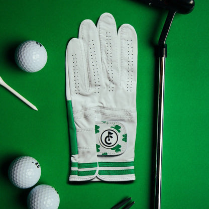 "Feelin Lucky" Golf Glove | Premium Cabretta Leather | Men'S & Women'S Golf Accessory | Breathable, Durable, Comfortable