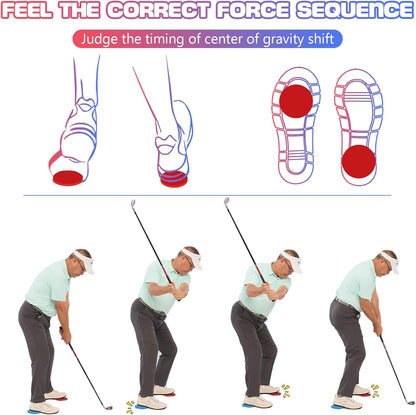Golf Strength Foot Pads with Sound Feedback | Sound Feedback Foot Pads Train Ground Reaction Force, Stability, and Club Head Speed.