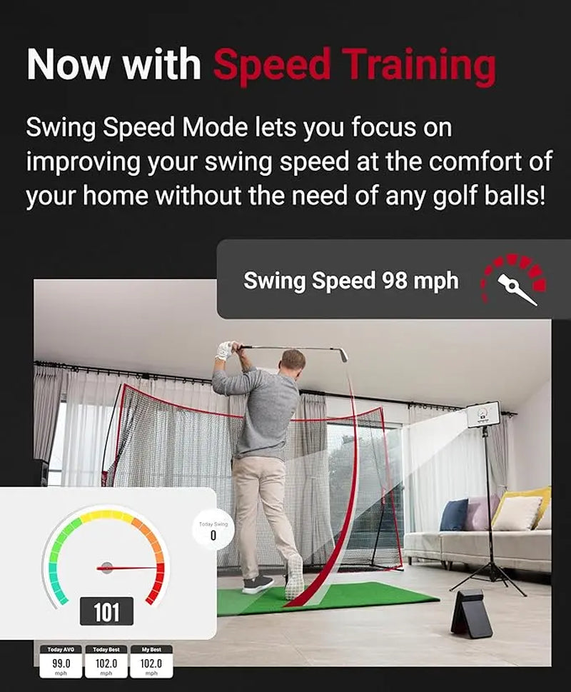 SC4 PRO Launch Monitor + 3D Driving Range Simulator