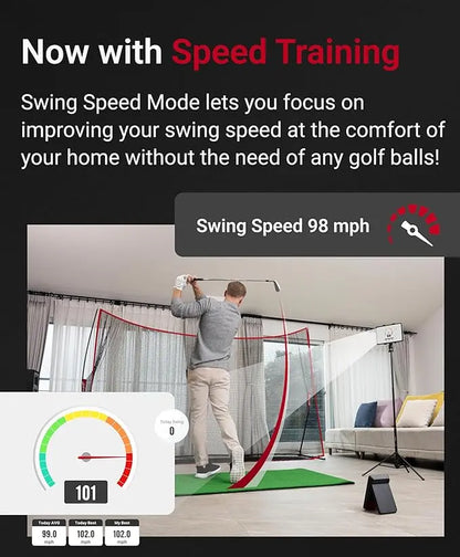 SC4 PRO Launch Monitor + 3D Driving Range Simulator