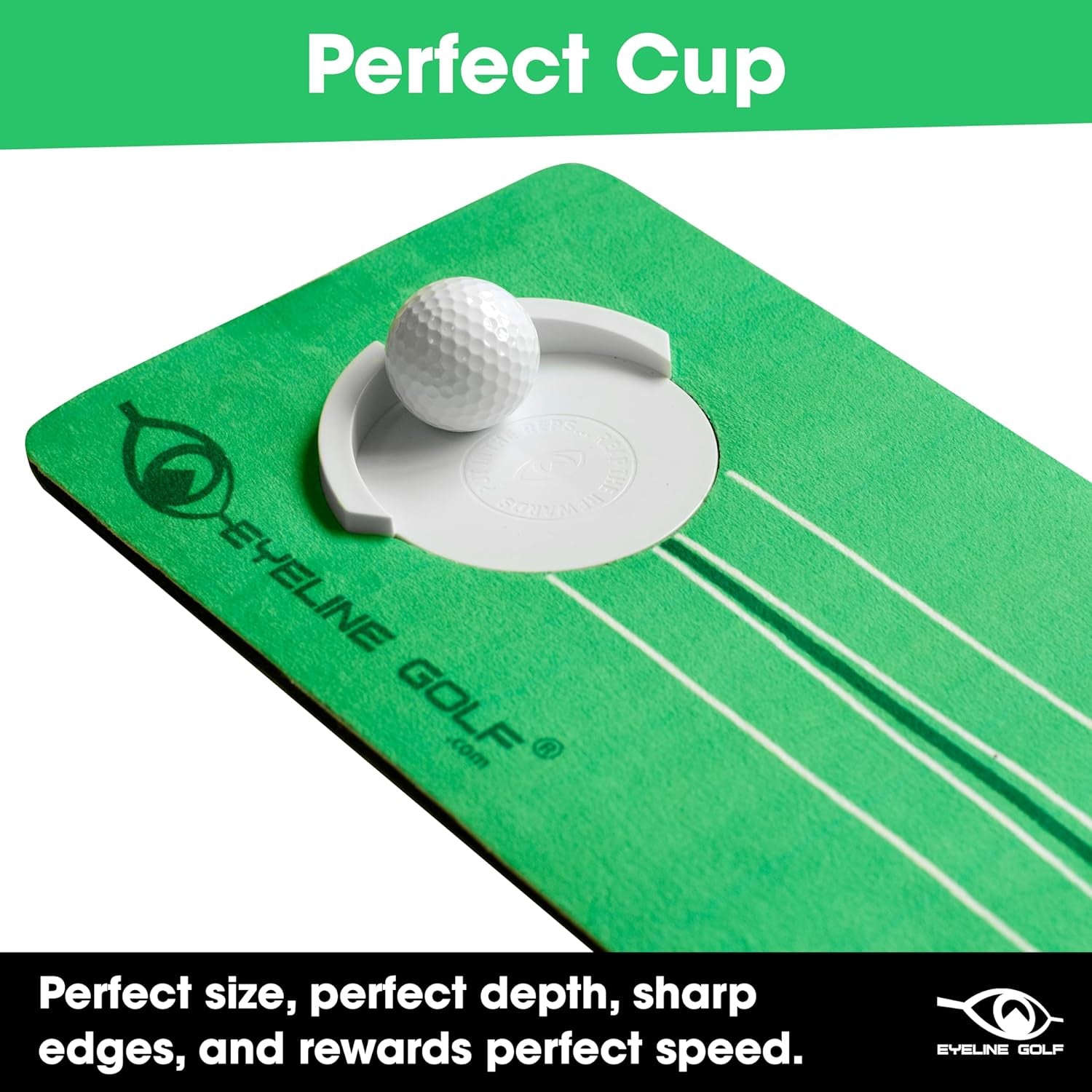 Roll the Rock Putting Mat and Groove plus Mirror Bundle