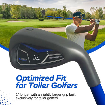 XL 7 Iron Swing Trainer for Taller Men – Longer, Flexible Shaft Designed for Height & Strength | Groove Tempo, Lag & Timing | Build a Whippy, Powerful Swing for Better Distance & Accuracy