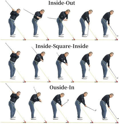 Golf Swing Plane Trainer with Alignment Sticks and Angle Dial | Portable Trainer Includes 3 Alignment Sticks and an Angle Dial for Swing Plane Correction.