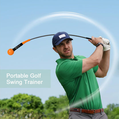 Golf Swing Trainer,Golf Swing Training Aid for Improve Strength Tempo Balance and Flexibility,Golf Warm-Up Stick for Indoor&Outdoor Practice Chipping Hitting Golf Training Aid