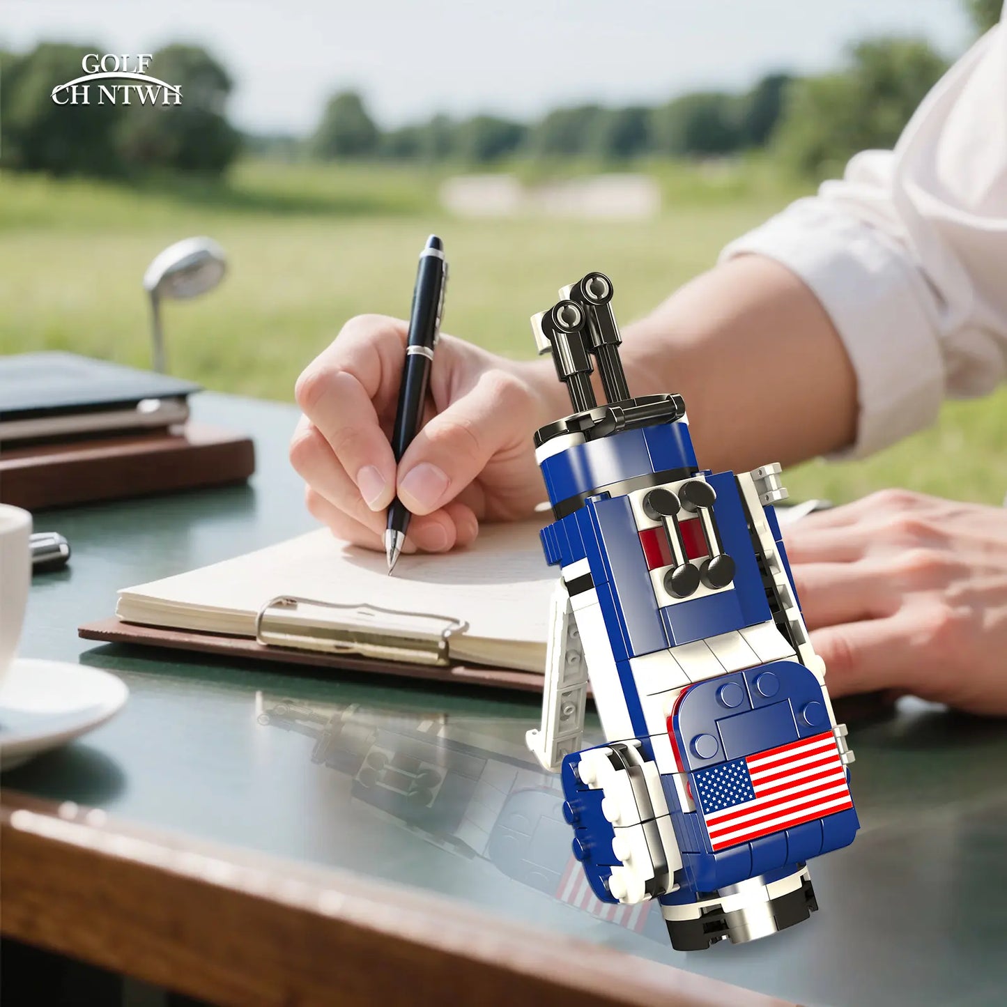 Golf Bag Toy Building Set Compatible with Lego Golf - Golf Party Decor, Desk Decor, Gag Golf Gift