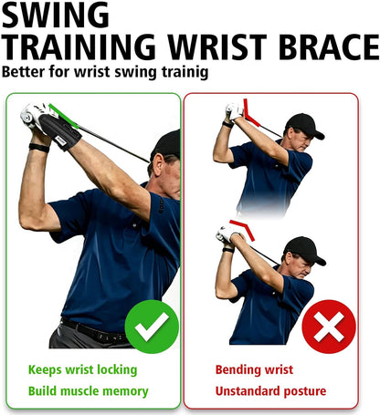 Golf Training Aid Set, Included Golf Wrist Trainer and Arm Connection Band | Classic Design, Fit for Beginner Golf Training