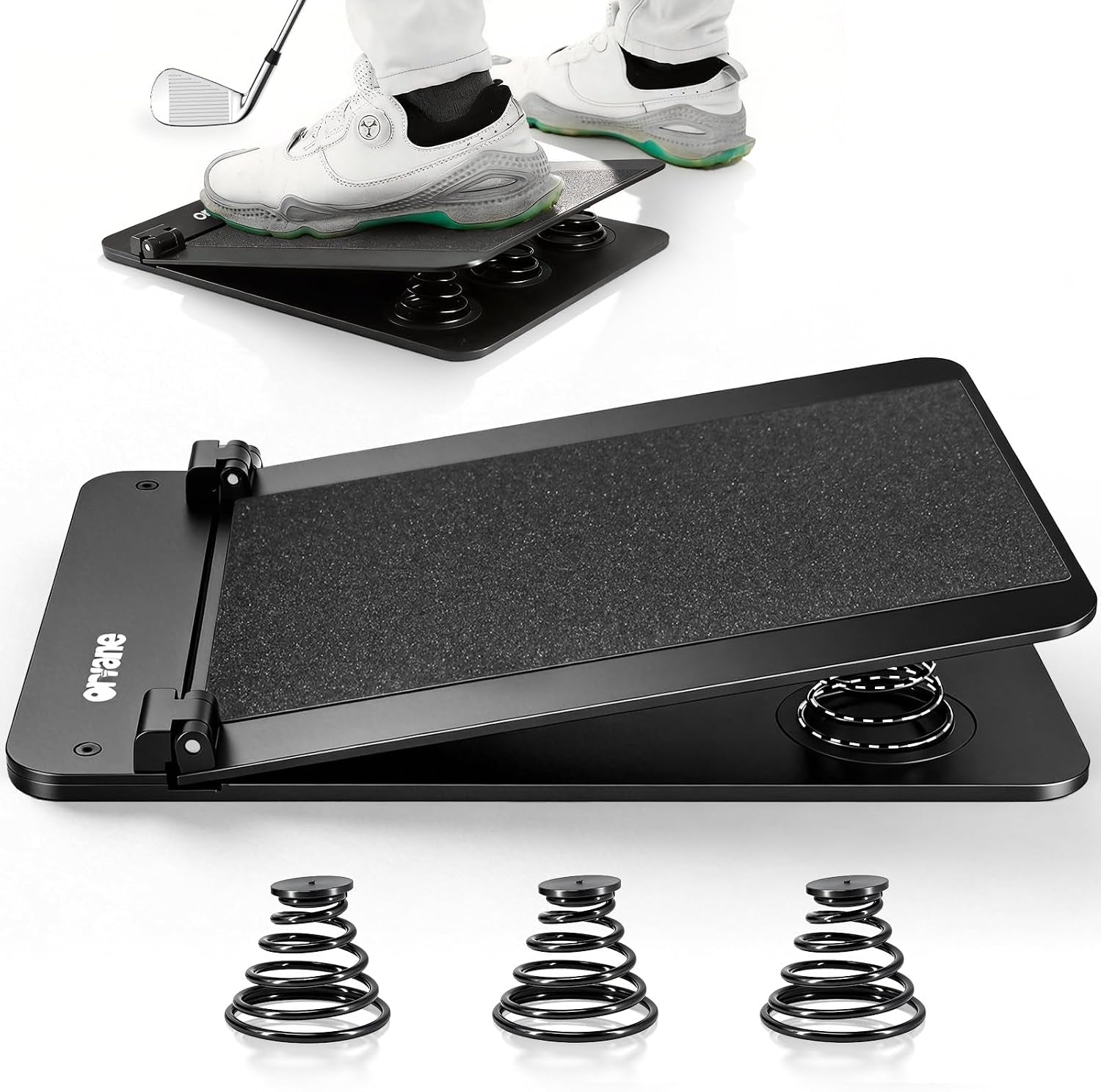 Golf Pressure Plate Training Aid, Adjustable Weight Shift Balance Board, Boost Swing Speed, Power & Consistency, Golf Swing Tempo Training Tool, Indoor/Outdoor Practice & Golf Training Aids