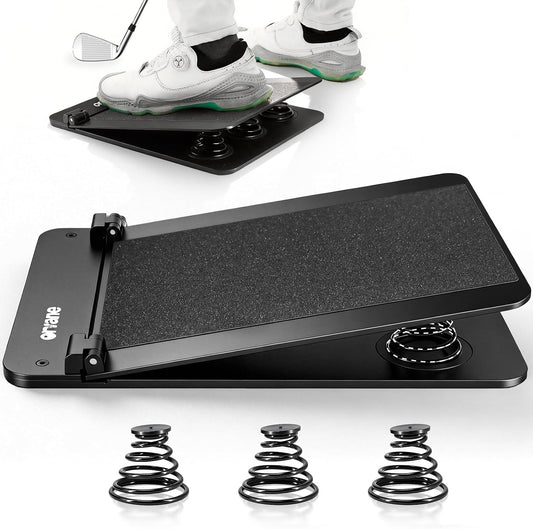 Golf Pressure Plate Training Aid, Adjustable Weight Shift Balance Board, Boost Swing Speed, Power & Consistency, Golf Swing Tempo Training Tool, Indoor/Outdoor Practice & Golf Training Aids