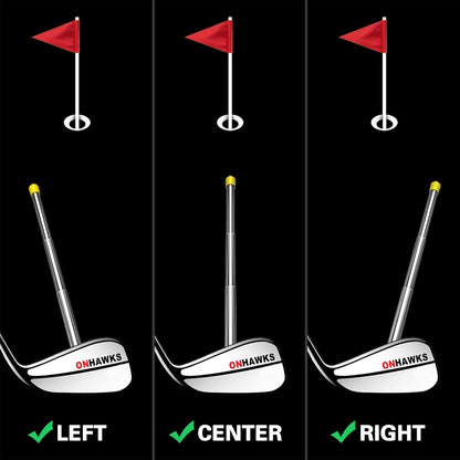 Golf Alignment Rods - Club Alignment Sticks with Telescopic Magnetic Corrector Trainer Aid Tools Help Visualize and Align Your Golf Shots Club,Swing Aim Practice Accessories Golf Gifts