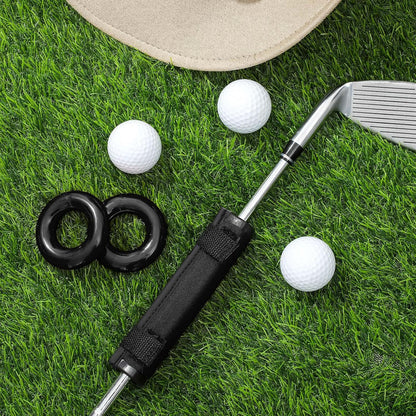 Golf Club Weights Golf Swing Weights for Practice and Warm up Swing Trainer Rings with 2 Pcs Weighted Donut Accessory Equipment Tool for Clubs
